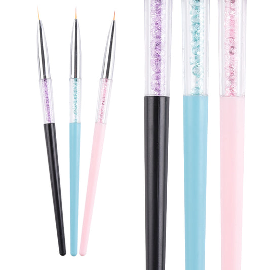Thin Detailing Brush Nail Art Brush File Set Nail